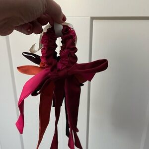 Anthropologie Pink and Orange Hair Scrunchies